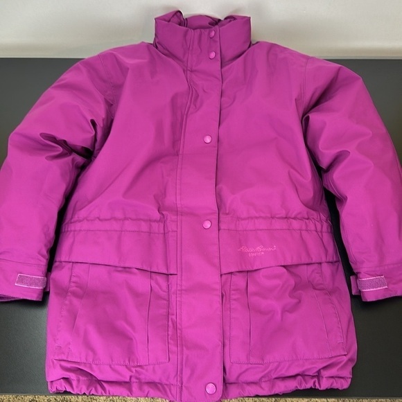 Eddie Bauer Gore Tex Ridge Line Goose Down Coat Parka Small Petite Waterproof - Picture 16 of 16